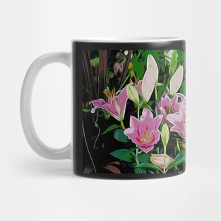 Pink Flowers Mug